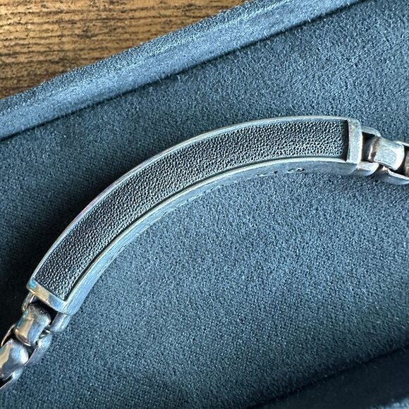 David Yurman Exotic Stone ID Bracelet w/ Red Agate - 7mm - 8.5" - RARE - Picture 10 of 16